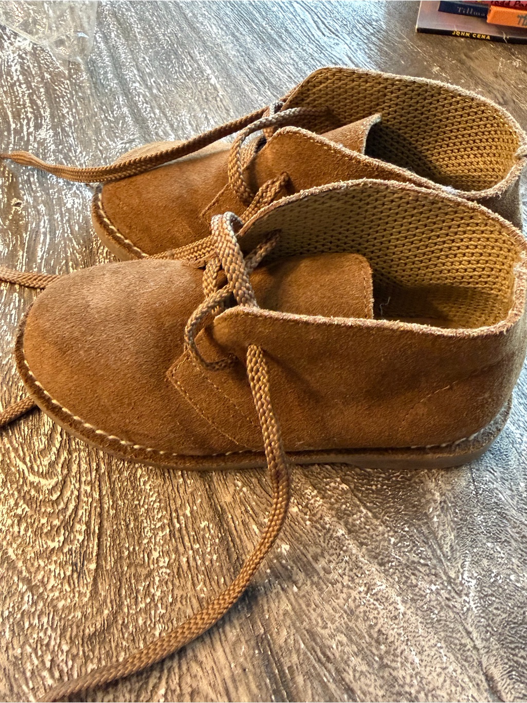 Jcrew - Crewcuts Kids Brown Suede Lace-Up Shoes